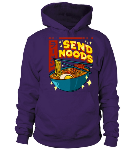 Funny Send Noods Pun Anime Gamer Ramen Kawaii Women's Hoodie