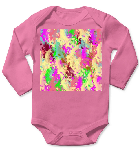 splatters Long Sleeve Baby One-Piece