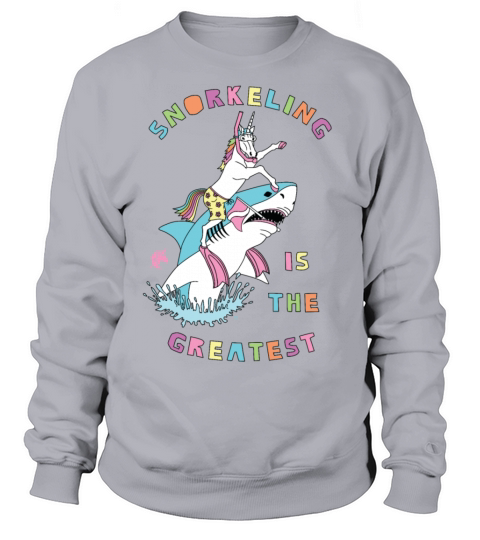 Snorkeling Male Is The Greatest Unicorn On Shark Sweatshirt Unisex