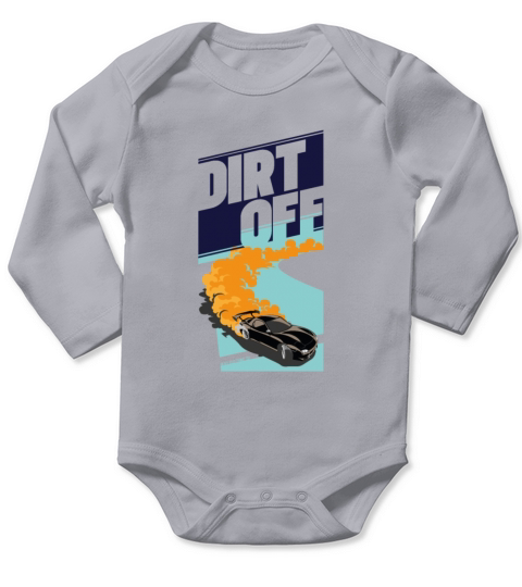 DIRT Off Car Racing tee Long Sleeve Baby One-Piece