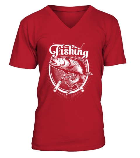 Fishing - Just one more cast I promise Men's V-Neck T-shirt