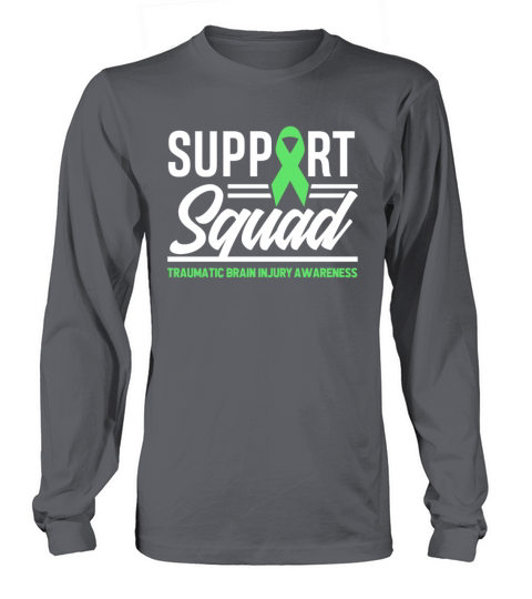TBI Support Squad Traumatic Brain Injury Awareness Men's Long Sleeve