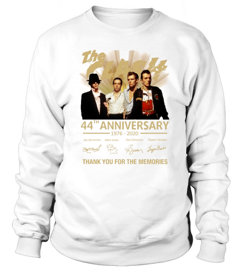 The clash 44th anniversary 1976 2020 thank you for the memories signatures Sweatshirt Unisex