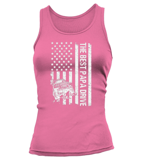 The Best Papa Drive Jeeps American Flag Father’s Day Tank top Woman