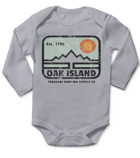 Est 1795 Oak Island Treasure Hunting Supply Co shirt Long Sleeve Baby One-Piece
