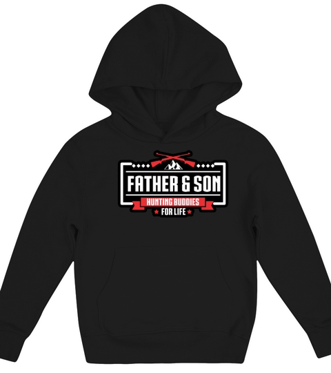 Mens Father Son Hunting Buddies For Life Hunt Gift for Dad Son Kids Hoodie