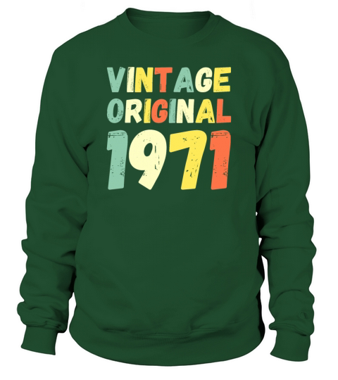 Vintage Original 1971 Retro Style Men's Sweatshirt