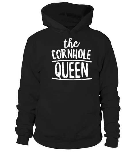 Cornhole Queen Funny Bean Bag Toss Gift 4th of Women's Hoodie