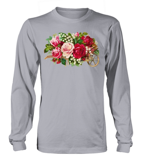 Vintage Rose Cart Women's Long Sleeve