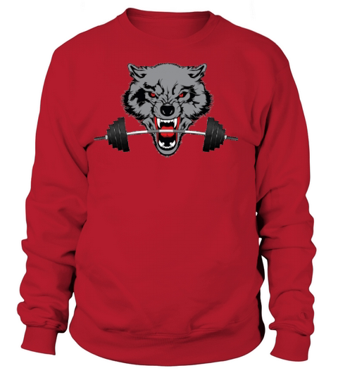 weight lifting wolf Women's Sweatshirt