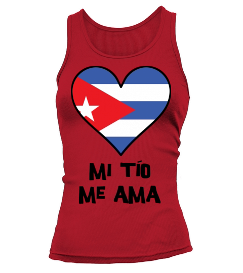 My Uncle Loves Me Cuban Flag Heart Women's Tank Top