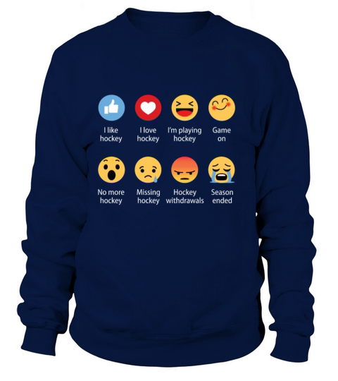 Hockey Emojication Funny Women's Sweatshirt