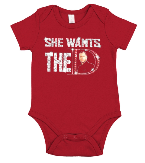 She wants the Donnie Wahlberg shirt Short Sleeve Baby One-Piece