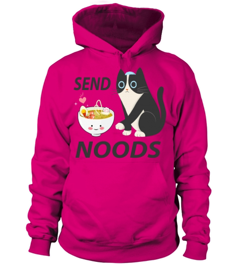 Send Noods Cute Cat Japanese Drwing Men's Hoodie