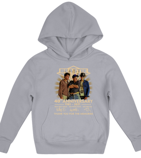 Beastie boys 40th anniversary 1981 2021 Kids Hoodie