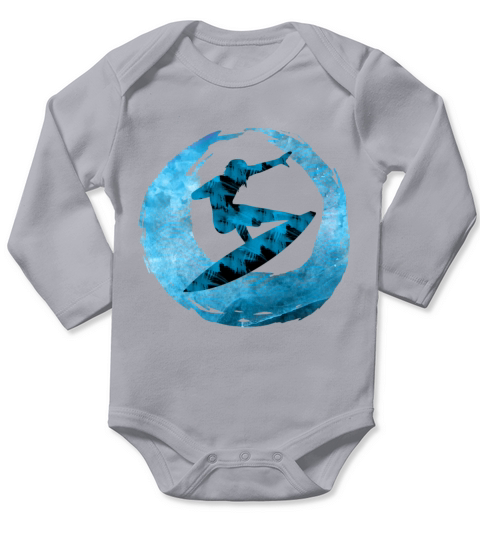 Surfing Long Sleeve Baby One-Piece