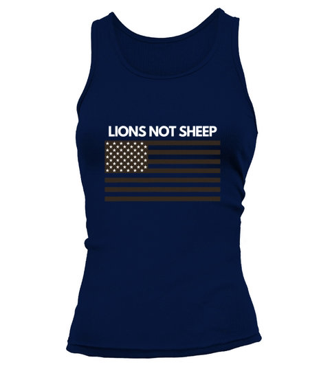 LIONS NOT SHEEP American Flag Premium Tank top Woman