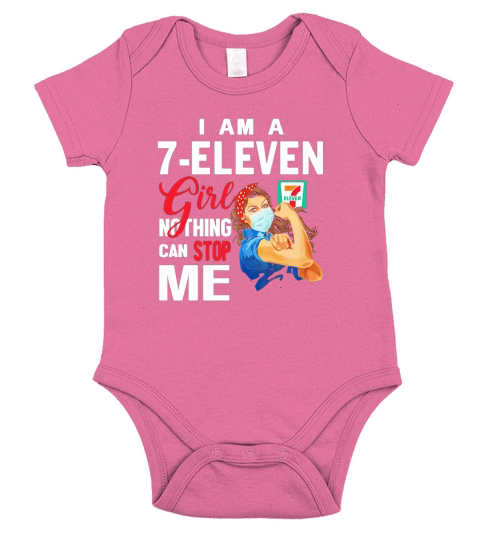 I am a 7-Eleven girl nothing can stop me Coronavirus shirth Short Sleeve Baby One-Piece