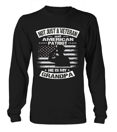 American Patriot Soldier Dad Grandpa Veterans Day Long sleeved Unisex