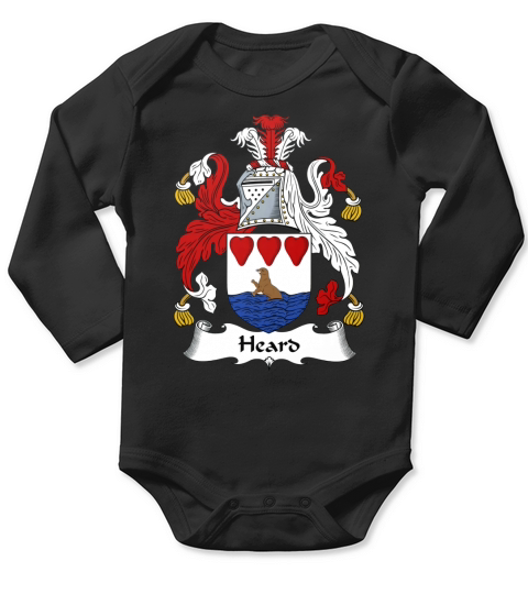 Herd Family Crest British Family Crests Long Sleeve Baby One-Piece