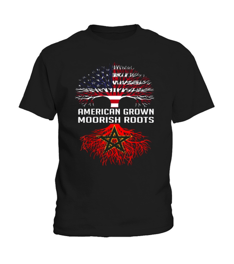American Grown Moorish Roots Proud Moors Moorish Moroccan Kids T-Shirt