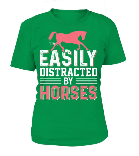 Horse Riding Easily Distracted By Horses Women's T-Shirt