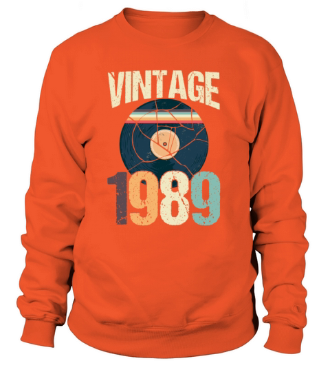 Retro Vintage 1989 31 st Birthday Record Vinyl Women's Sweatshirt
