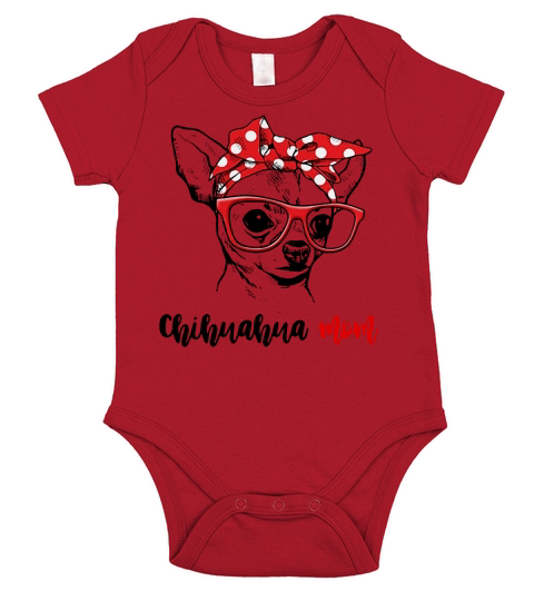 Chihuahua mom Short Sleeve Baby One-Piece