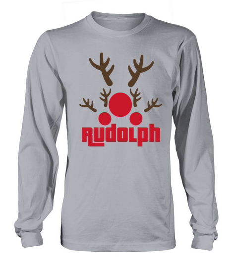 Rudolph Is My Homeboy funny tshirt Women's Long Sleeve