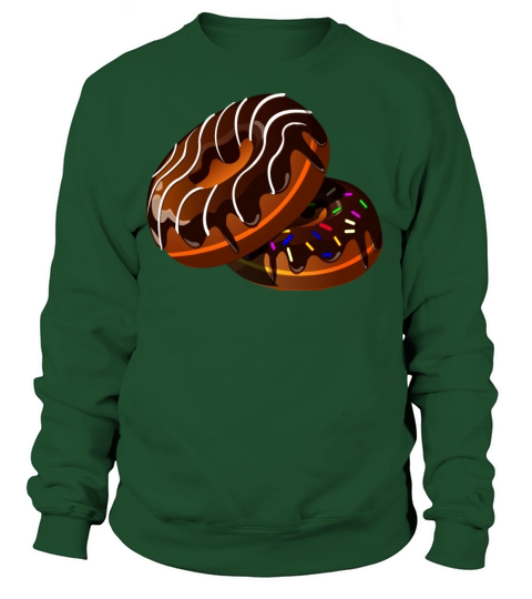Donut sweet food candy vector illustration drawing Women's Sweatshirt