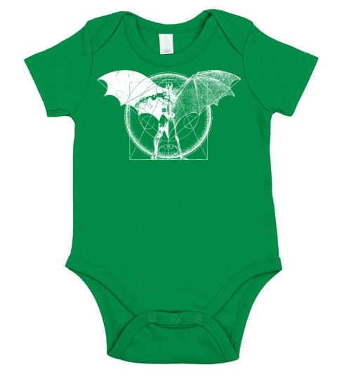 Batman Dark White Wings Short Sleeve Baby One-Piece