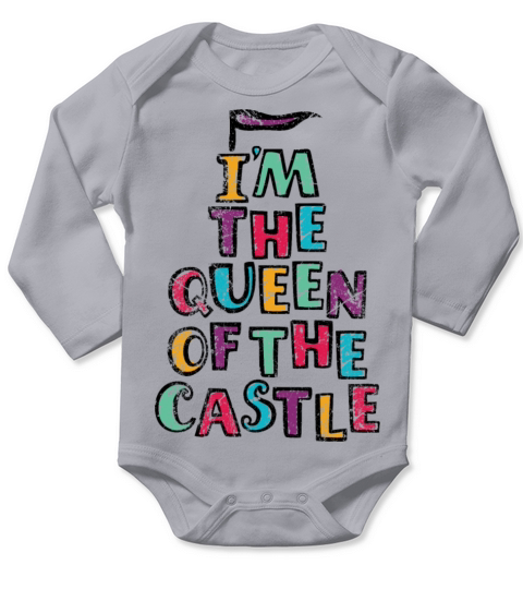I’m The Queen Of The Castle - Vintage Long Sleeve Baby One-Piece