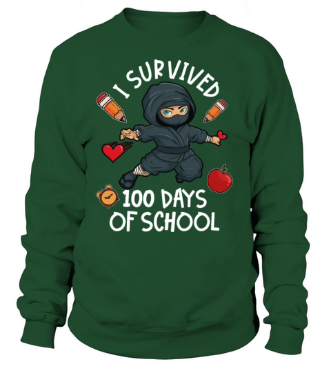 100 Days Of School Ninja Women's Sweatshirt