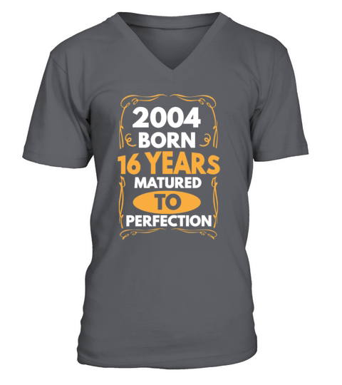 2004 Born 16 Years Matured To Perfection Men's V-Neck T-shirt