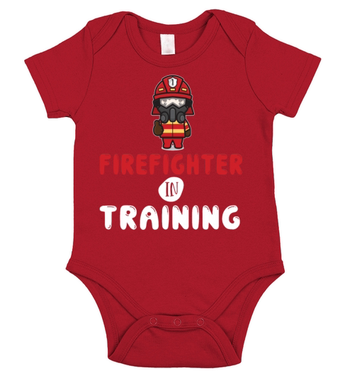 Firefighter In Training Firefighting Fireman Fire Short Sleeve Baby One-Piece