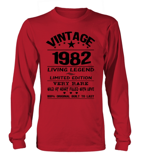 VINTAGE 1982 Men's Long Sleeve