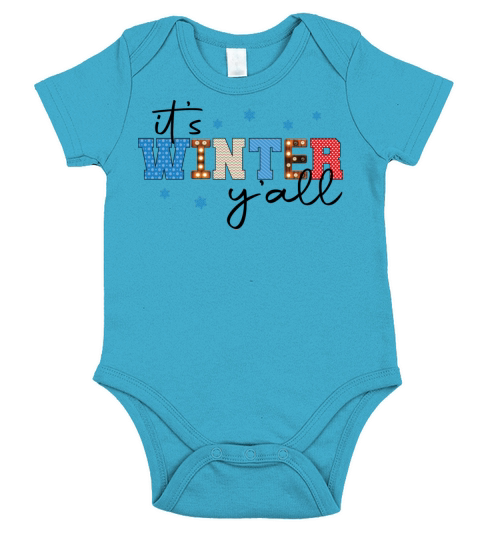 Its winter y all snow design gifts Short Sleeve Baby One-Piece
