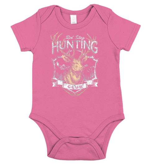 Red Stag Hunting Club Deer Short Sleeve Baby One-Piece