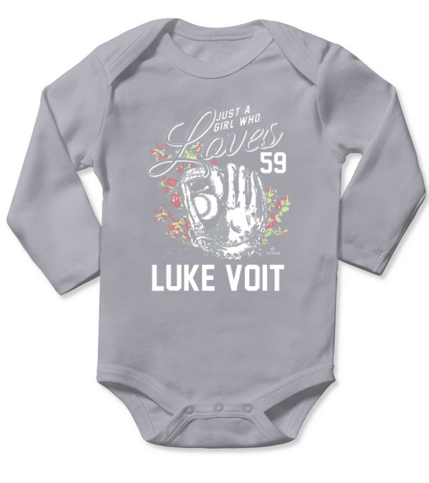 Just A Girl Who Loves Luke Voit 59 Long Sleeve Baby One-Piece