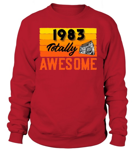 1983 Totally Awesome Dad Birthday Mom Birthday Women's Sweatshirt
