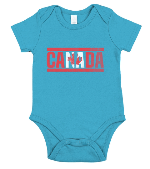 canada Short Sleeve Baby One-Piece