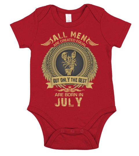 All Men are created equal but only the best are Short Sleeve Baby One-Piece