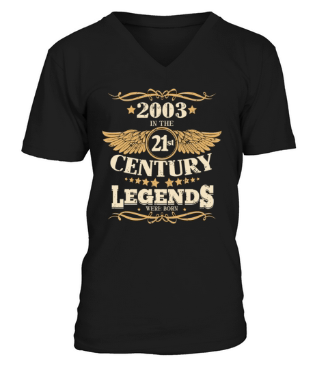 Legends were born in 2003 Men's V-Neck T-shirt