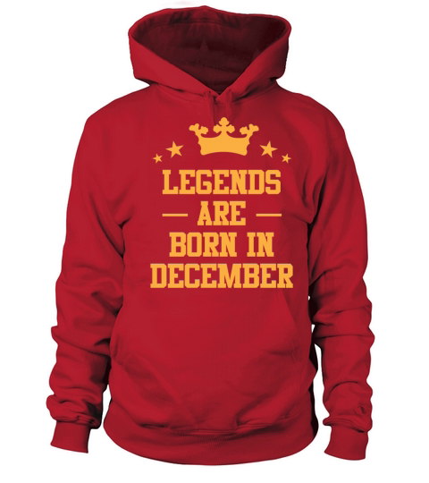 Legends Are Born In December Women's Hoodie