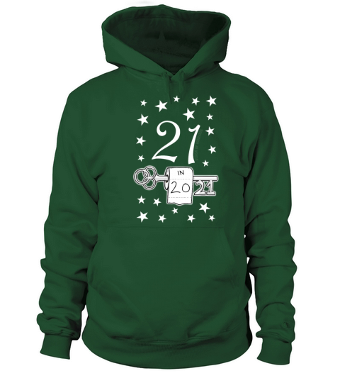21 In 2021 21st Birthday Twenty-First Key Women's Hoodie