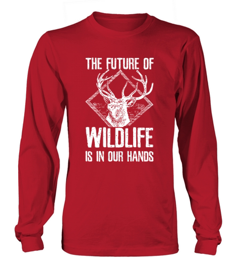 Future Of Wildlife In Our Hands Men's Long Sleeve