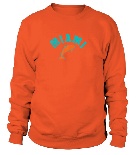 MIA Miami Local Standard MIA Retro Dolphin Miami F Women's Sweatshirt