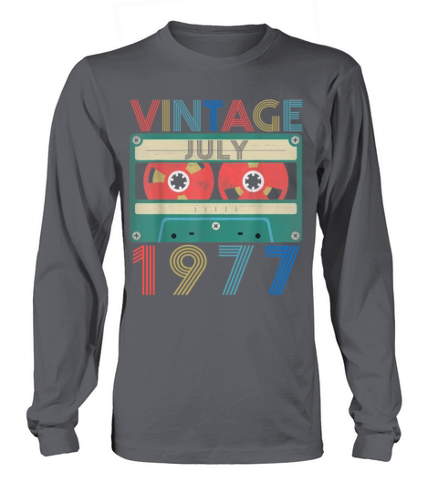 Retro Vintage July 1977 birthday Women's Long Sleeve