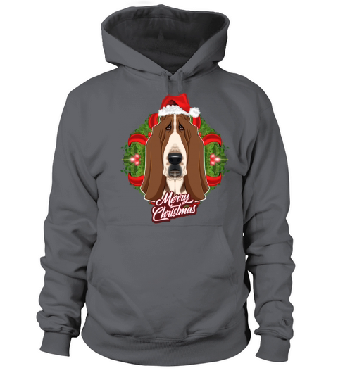 Basset Hound Lover I Merry Christmas Basset Hound Women's Hoodie