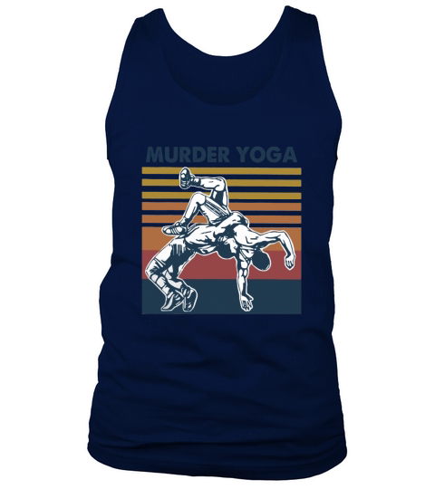 Murder yoga vintage retro taekwondo Tank Top Unisex